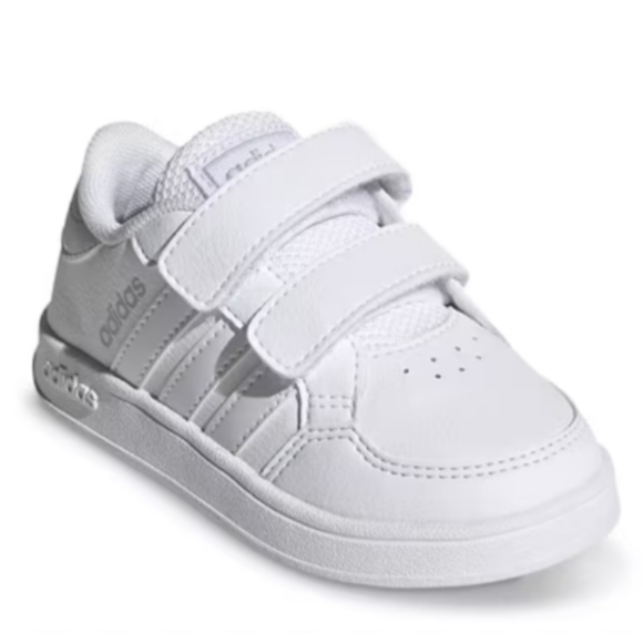 Adidas Toddler Breaknet Sneakers Tennis Shoes, White, Sz 8K - Picture 1 of 12